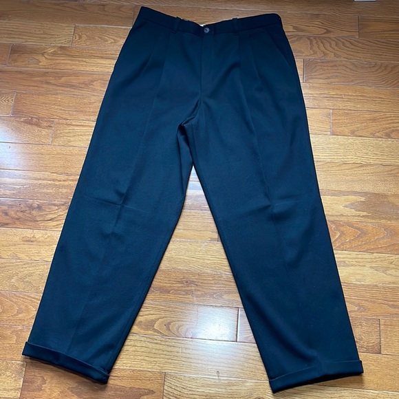 Vintage AMERICA TRADITION Wool Pants Trousers Black Men’s Size 36 Made in Canada - Picture 2 of 11
